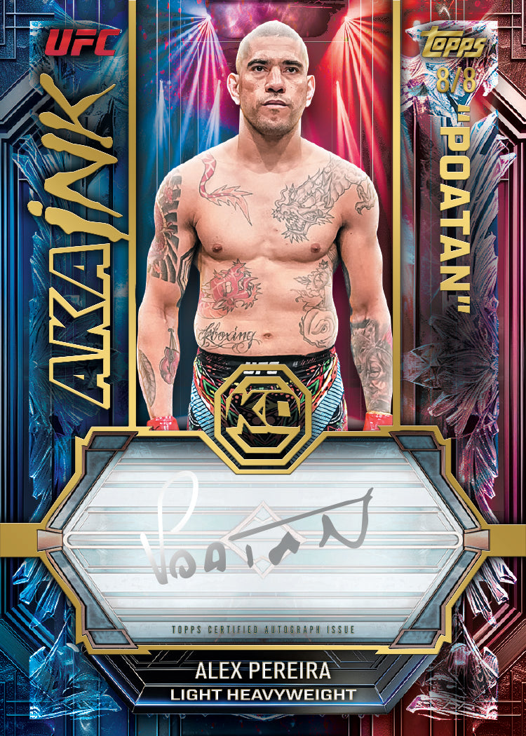 2026 Topps Knockout UFC AKA Ink Alex Pereira