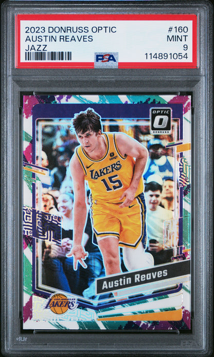 2023 Panini Donruss Optic Jazz Austin Reaves #160 PSA 9
