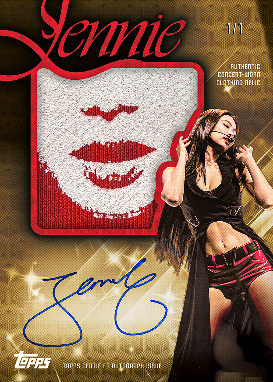 2026 Topps Chrome x Jennie Autographed Relic Card