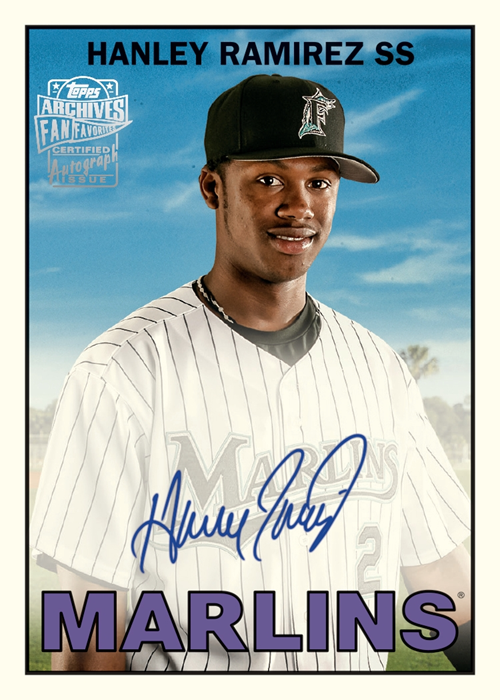2025 Topps Archives Baseball Autograph Hanley Ramirez