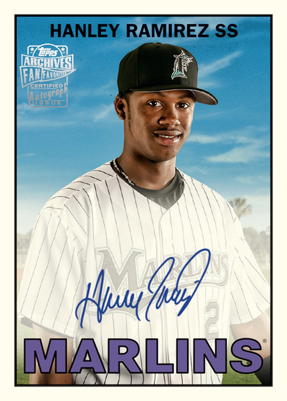2025 Topps Archives Baseball Autograph Hanley Ramirez