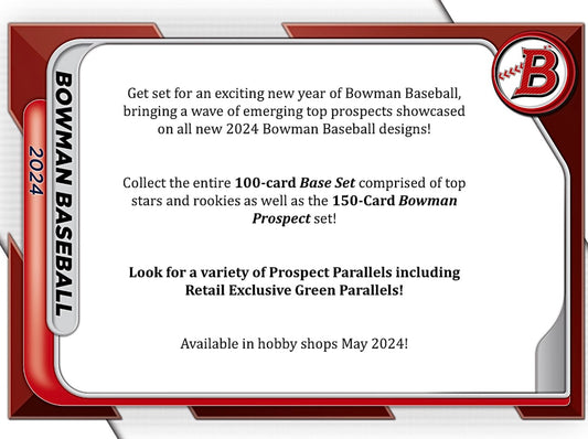 2024 Bowman Baseball Value Box