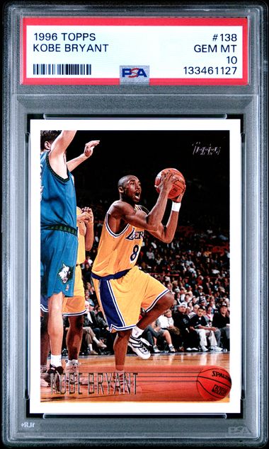 1996 Topps #138 Kobe Bryant PSA 10 - Front