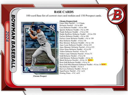 2024 Bowman Baseball Jumbo Sealed Case (8 boxes)