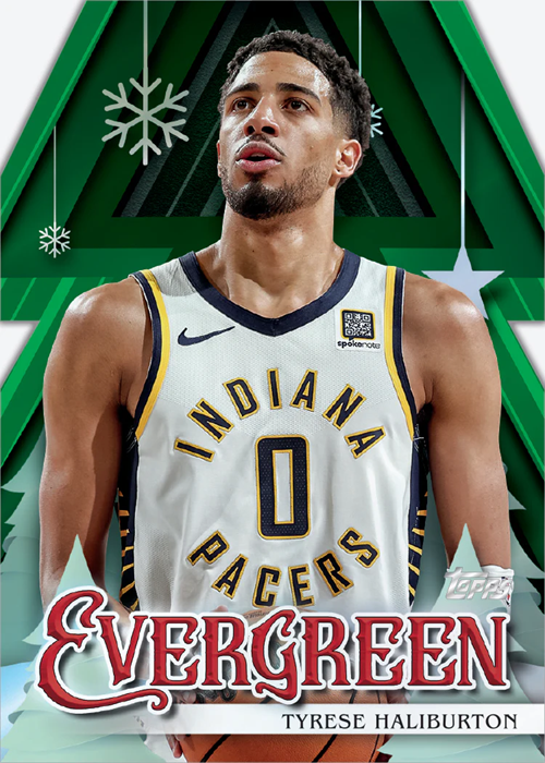 2025-26 Topps Holiday Basketball Evergreen Tyrese Haliburton