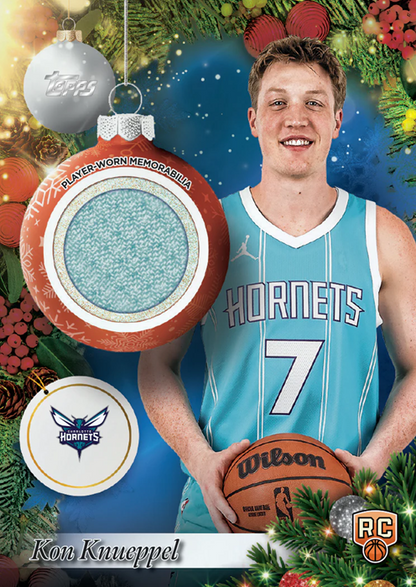 2025-26 Topps Holiday Basketball Holiday Relic Kon Knueppel