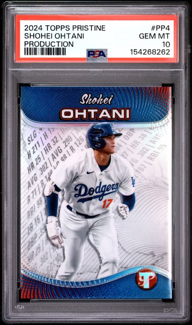 2024 Topps Pristine Production #PP4 Shohei Ohtani PSA 10 - Front
