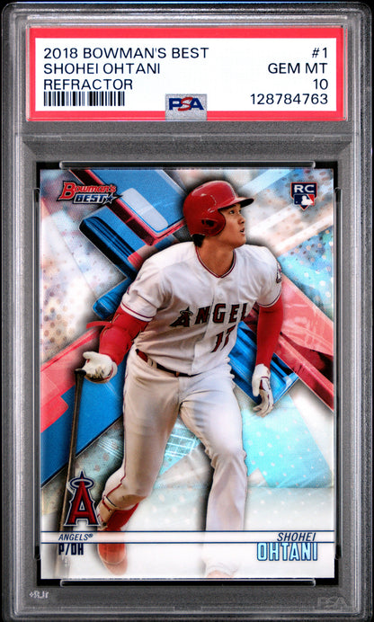 2018 Bowman's Best Refractor #1 Shohei Ohtani PSA 10