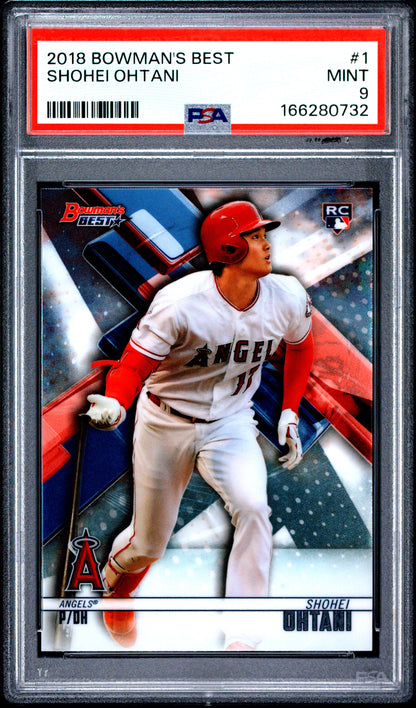 2018 Bowman's Best #1 Shohei Ohtani PSA 9