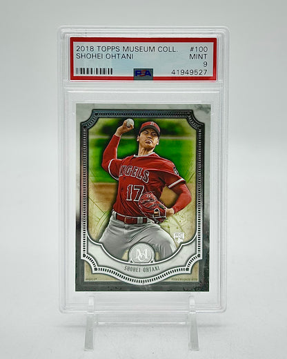 2018 Topps Museum Collection #100 Shohei Ohtani PSA 9