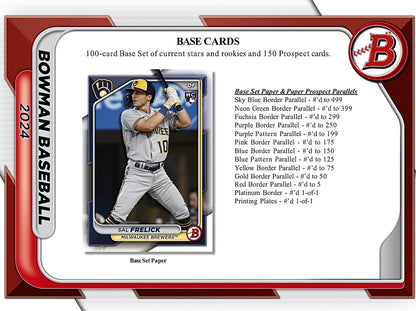 2024 Bowman Baseball Jumbo Box