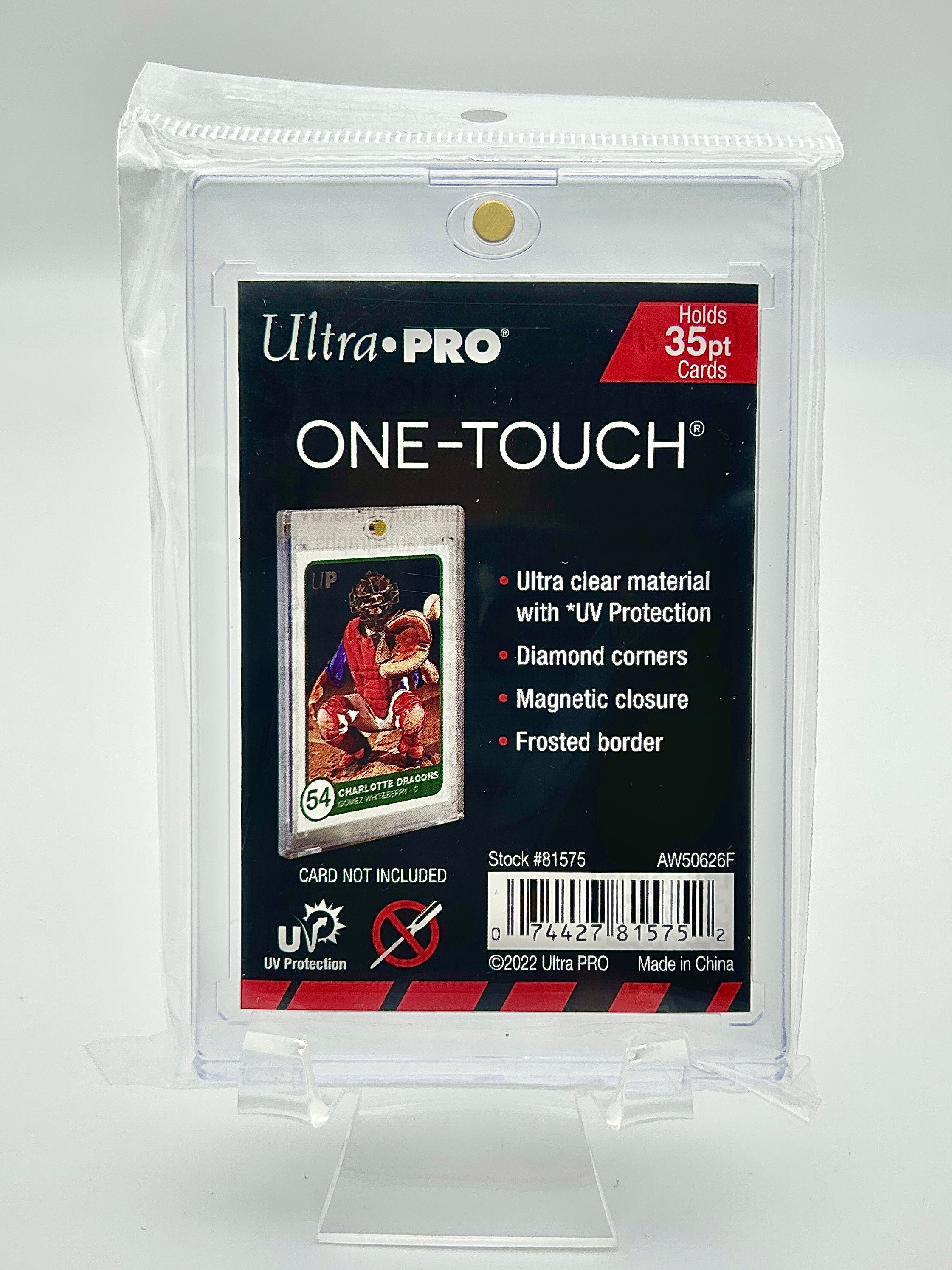 Red One Touch Card Ultra Pro: 35-pt One-Touch Card Holder – RL Sports Cards