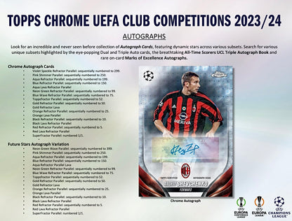 2023-24 Topps Chrome UEFA Club Competitions Hobby Box