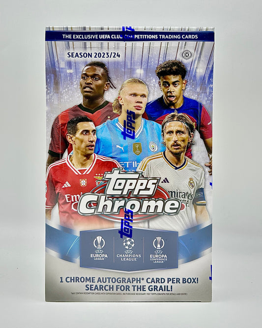 2023-24 Topps Chrome UEFA Club Competitions Hobby Box