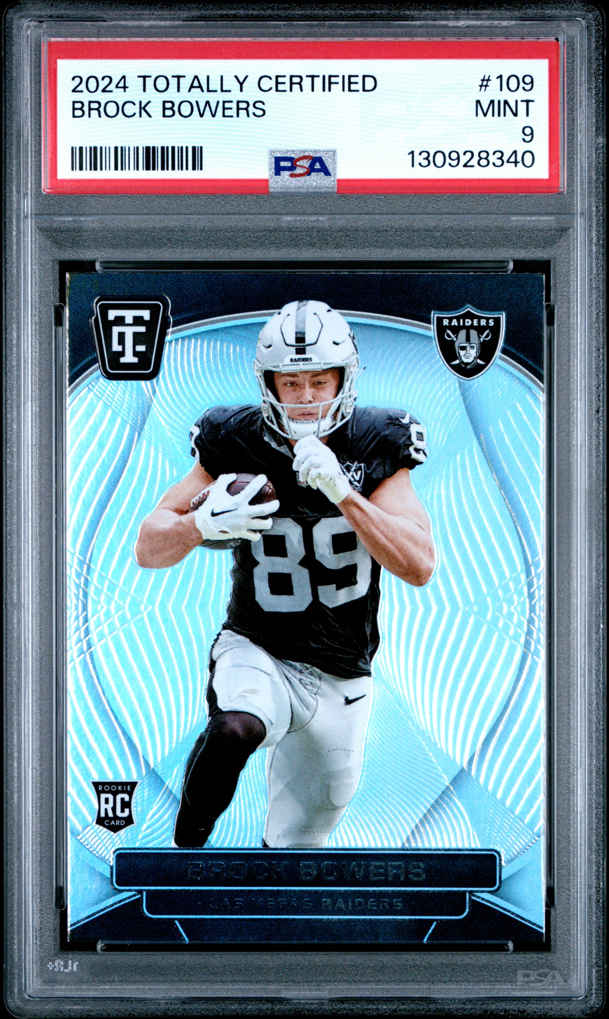 2024 Panini Totally Certified #109 Brock Bowers PSA 9