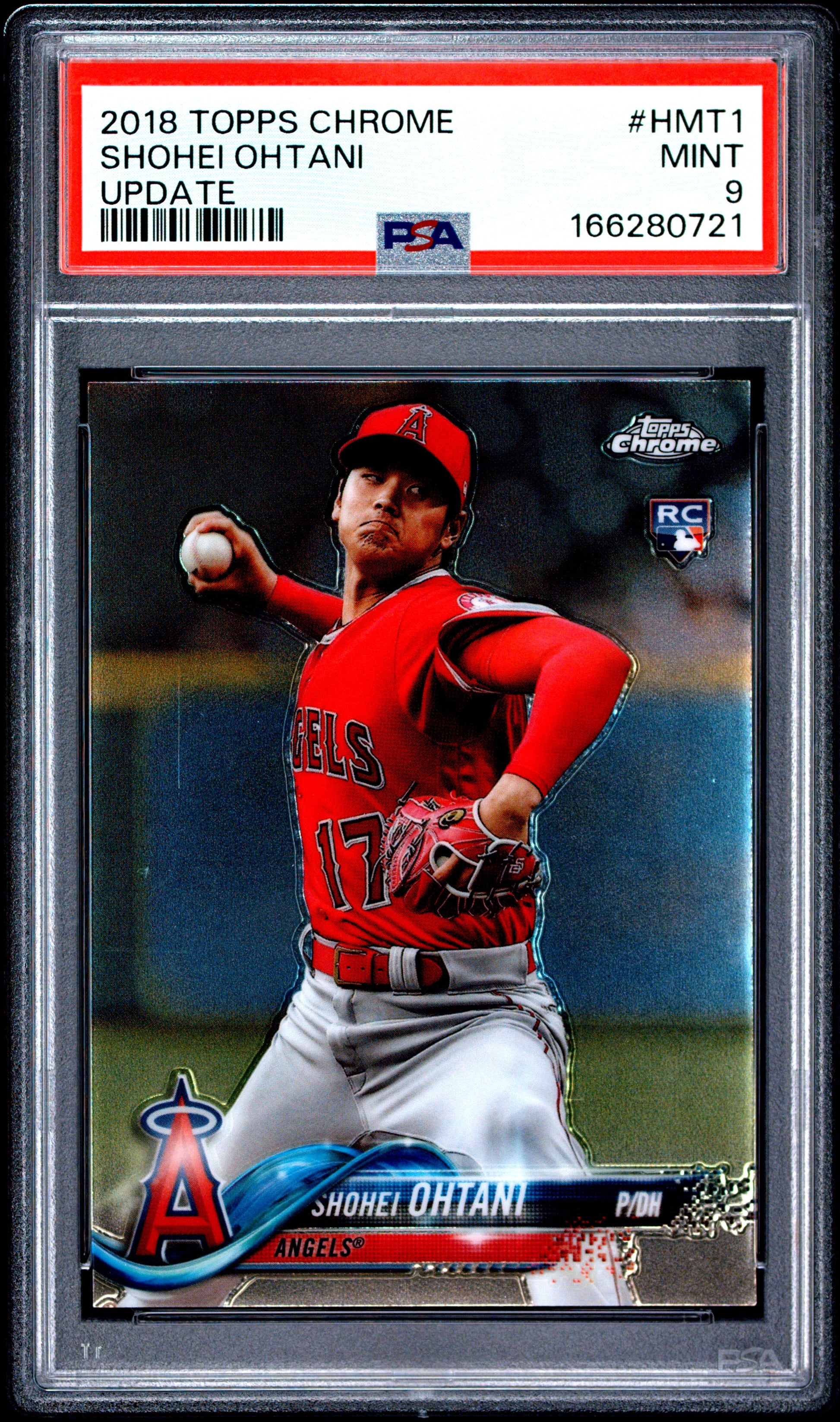 2018 Topps Chrome Update #HMT1 Shohei Ohtani PSA 9