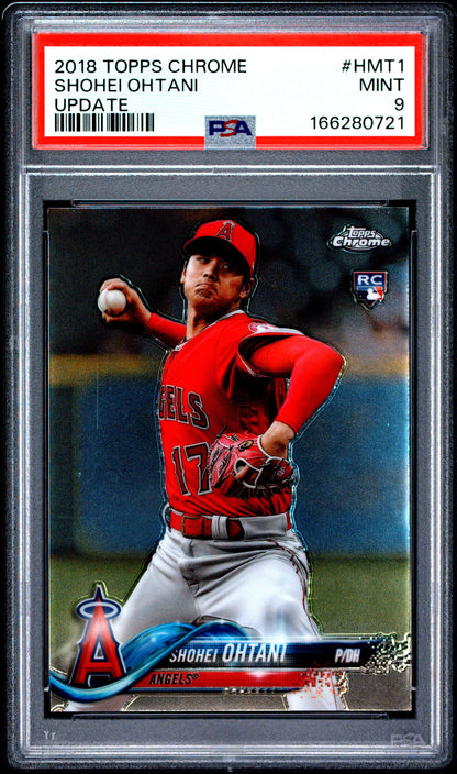 2018 Topps Chrome Update #HMT1 Shohei Ohtani PSA 9