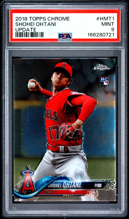 2018 Topps Chrome Update #HMT1 Shohei Ohtani PSA 9