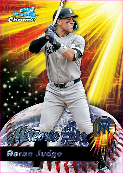 2025 Bowman Chrome Baseball Mega Meteoric Rise Aaron Judge