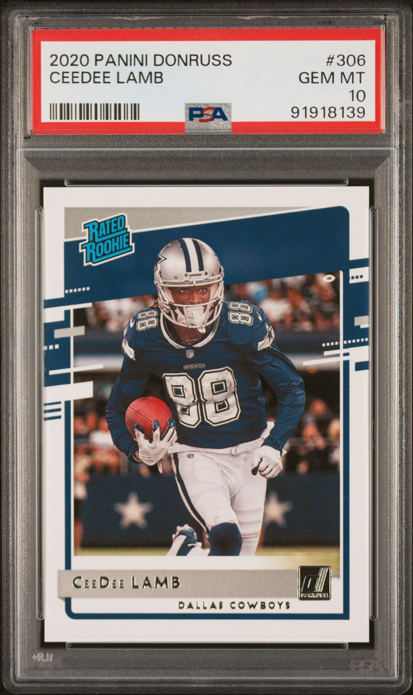 2020 Panini Donruss #306 CeeDee Lamb PSA 10