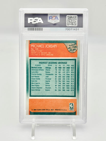 1988 Fleer All Star: #120 Michael Jordan (PSA 8)