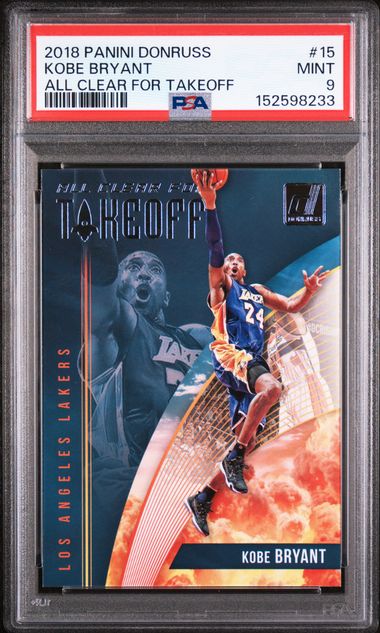 2018 Panini Donruss All Clear For Takeoff #15 Kobe Bryant PSA 9 - Front