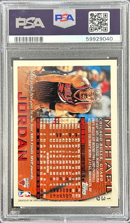 1996 Topps #139 Michael Jordan PSA 9 (59929040)