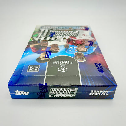 2023-24 Topps Stadium Club Chrome UEFA Champions League Soccer Hobby Box