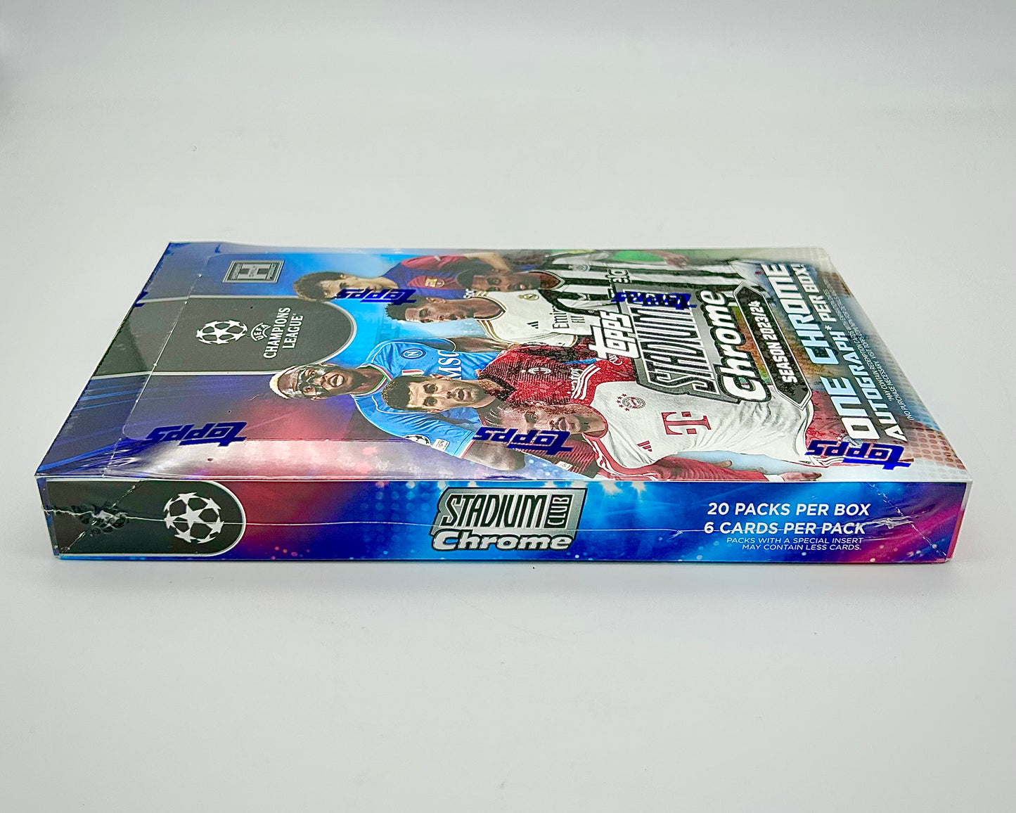 2023-24 Topps Stadium Club Chrome UEFA Champions League Soccer Hobby Box