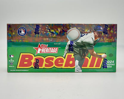 2024 Topps Heritage Baseball Hobby Sealed Case (12 Boxes)