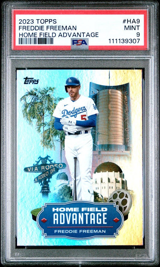 2023 Topps Home Field Advantage Freddie Freeman #HA9 PSA 9