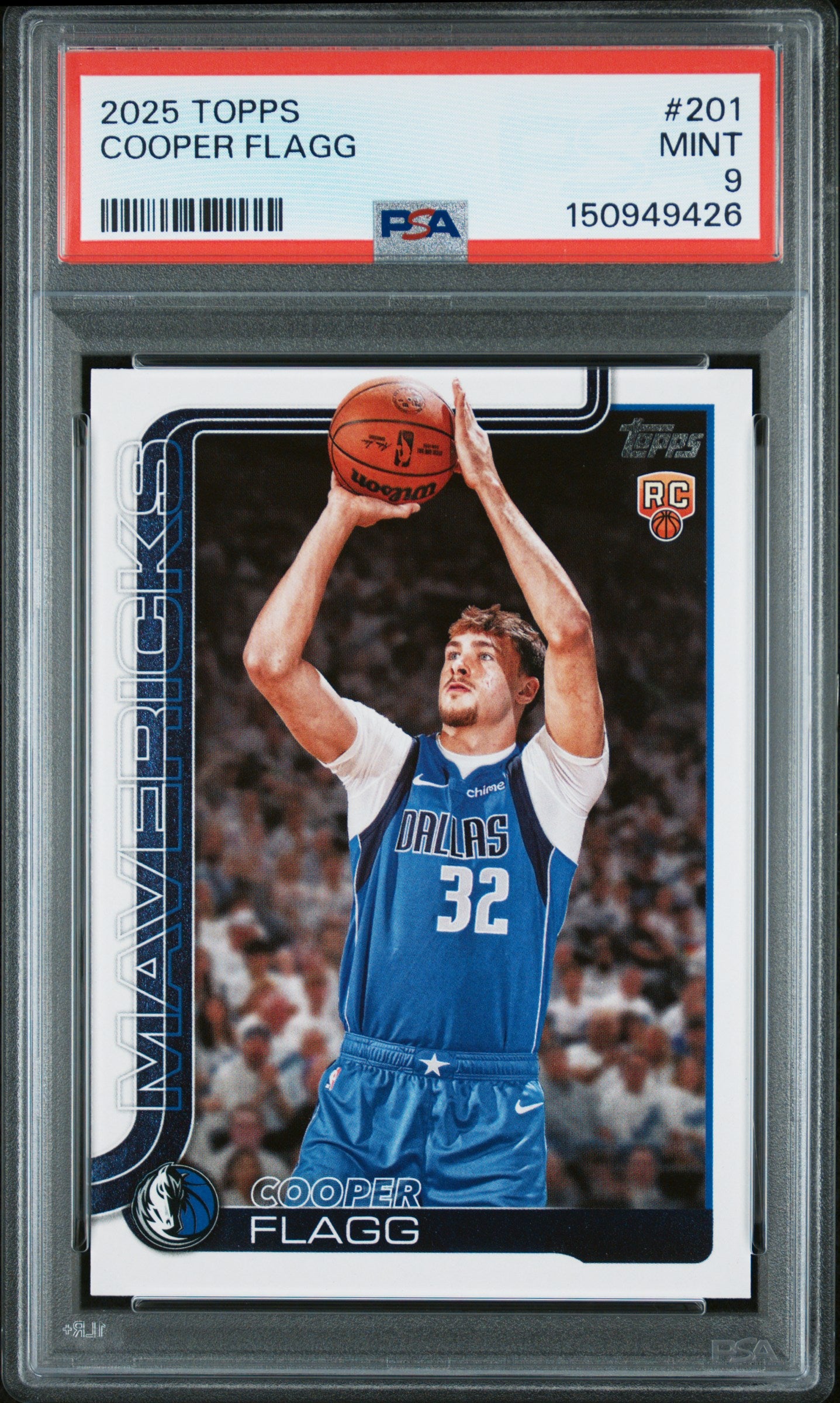 2025 Topps #201 Cooper Flagg PSA 9