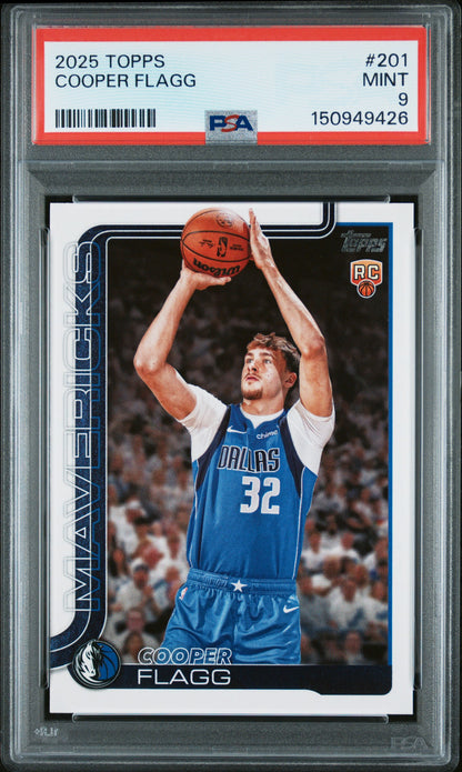 2025 Topps #201 Cooper Flagg PSA 9