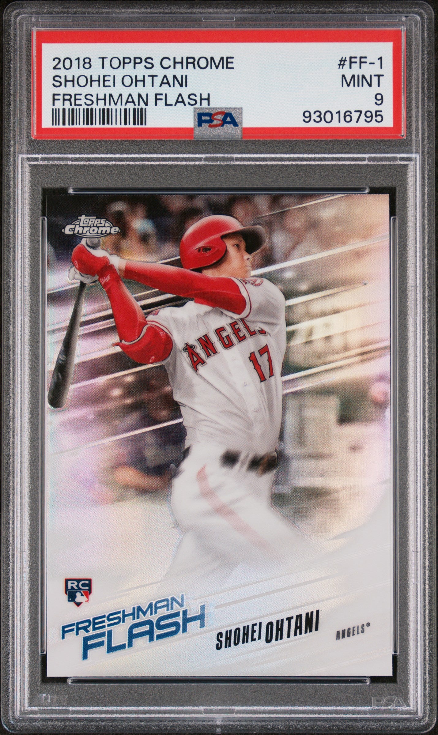 2018 Topps Chrome Freshman Flash #FF-1 Shohei Ohtani PSA 9