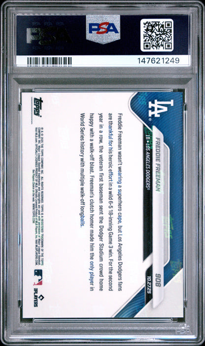 2025 Topps Now #908 Freddie Freeman PSA 10