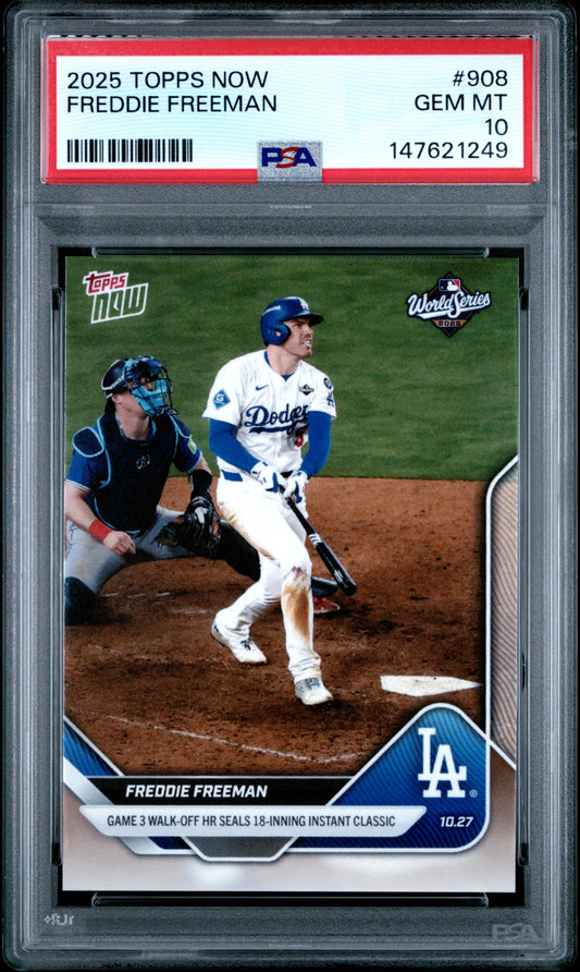 2025 Topps Now #908 Freddie Freeman PSA 10