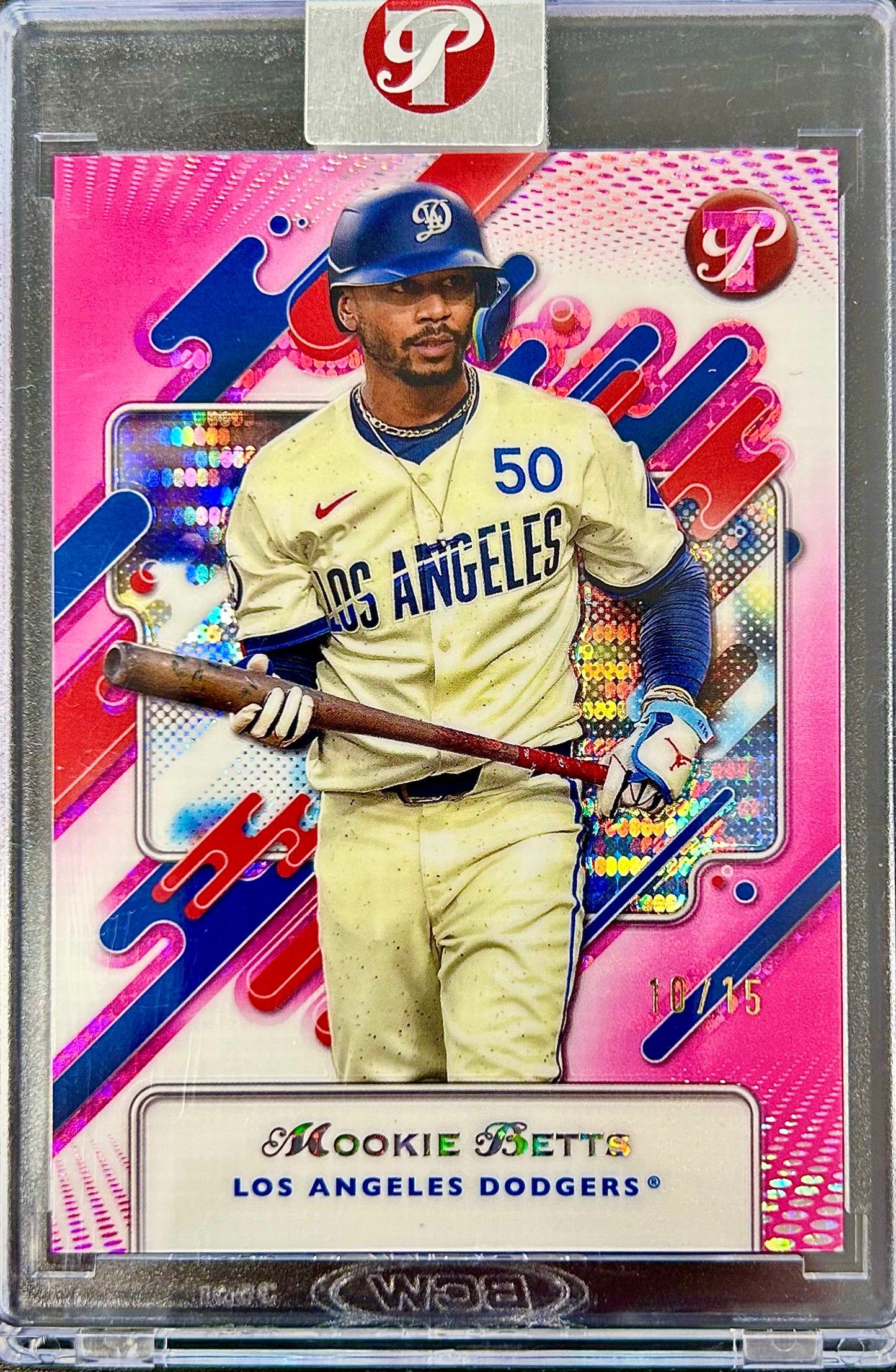 2025 Topps Pristine Pristine Pink Refractor /15 #133 Mookie Betts