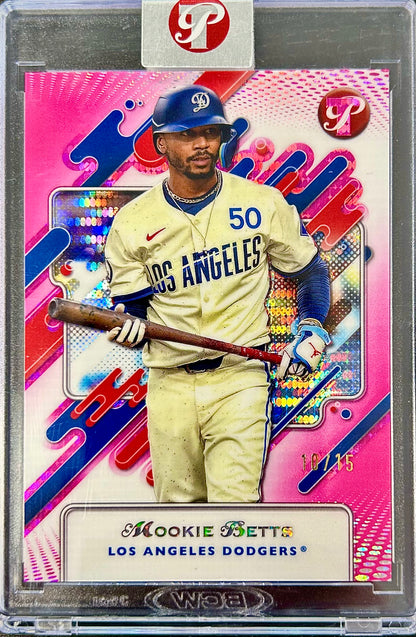 2025 Topps Pristine Pristine Pink Refractor /15 #133 Mookie Betts