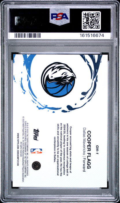 2025 Topps Generation Now Holo Foil #GN-1 Cooper Flagg PSA 10