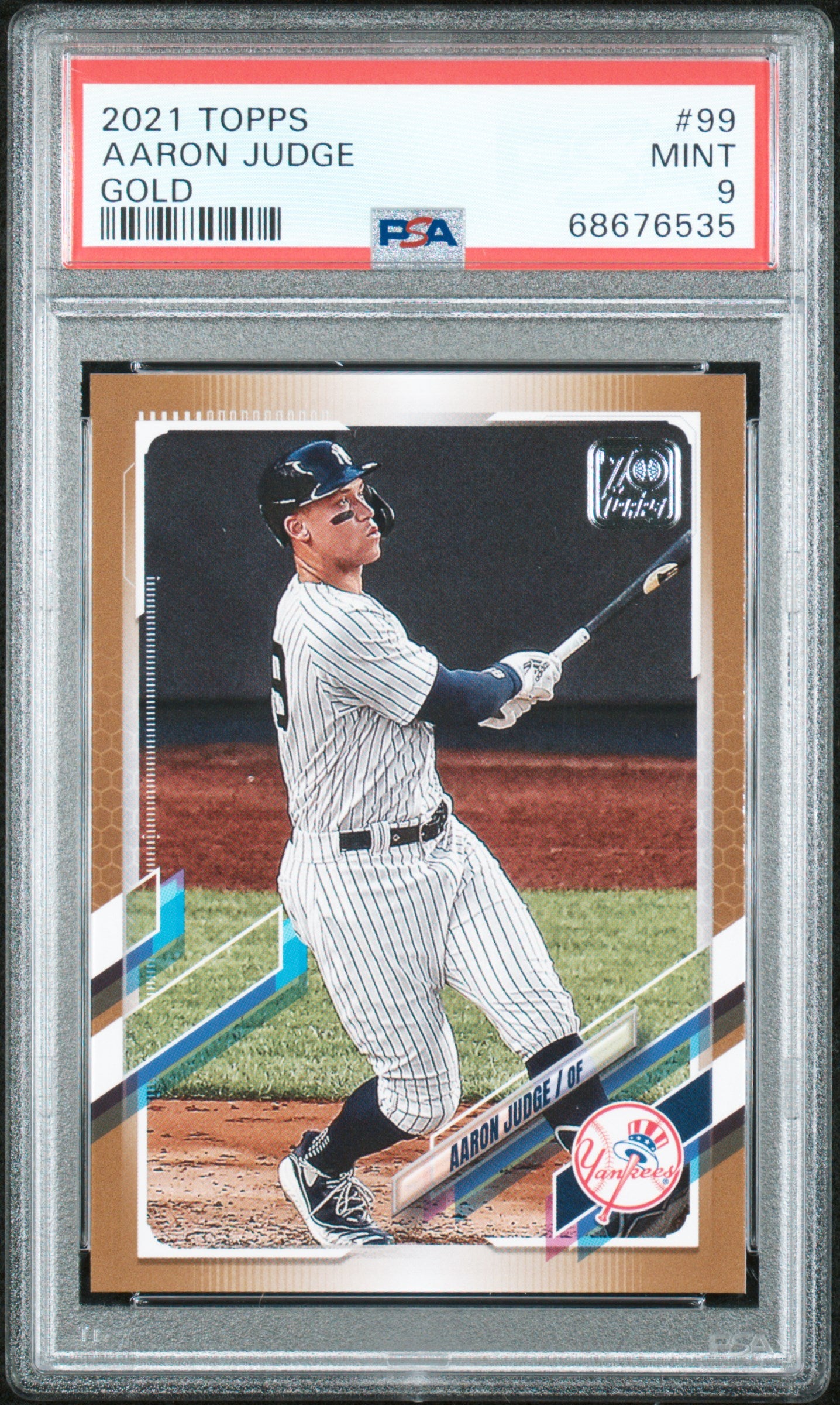 2021 Topps Gold /2021 #99 Aaron Judge PSA 9