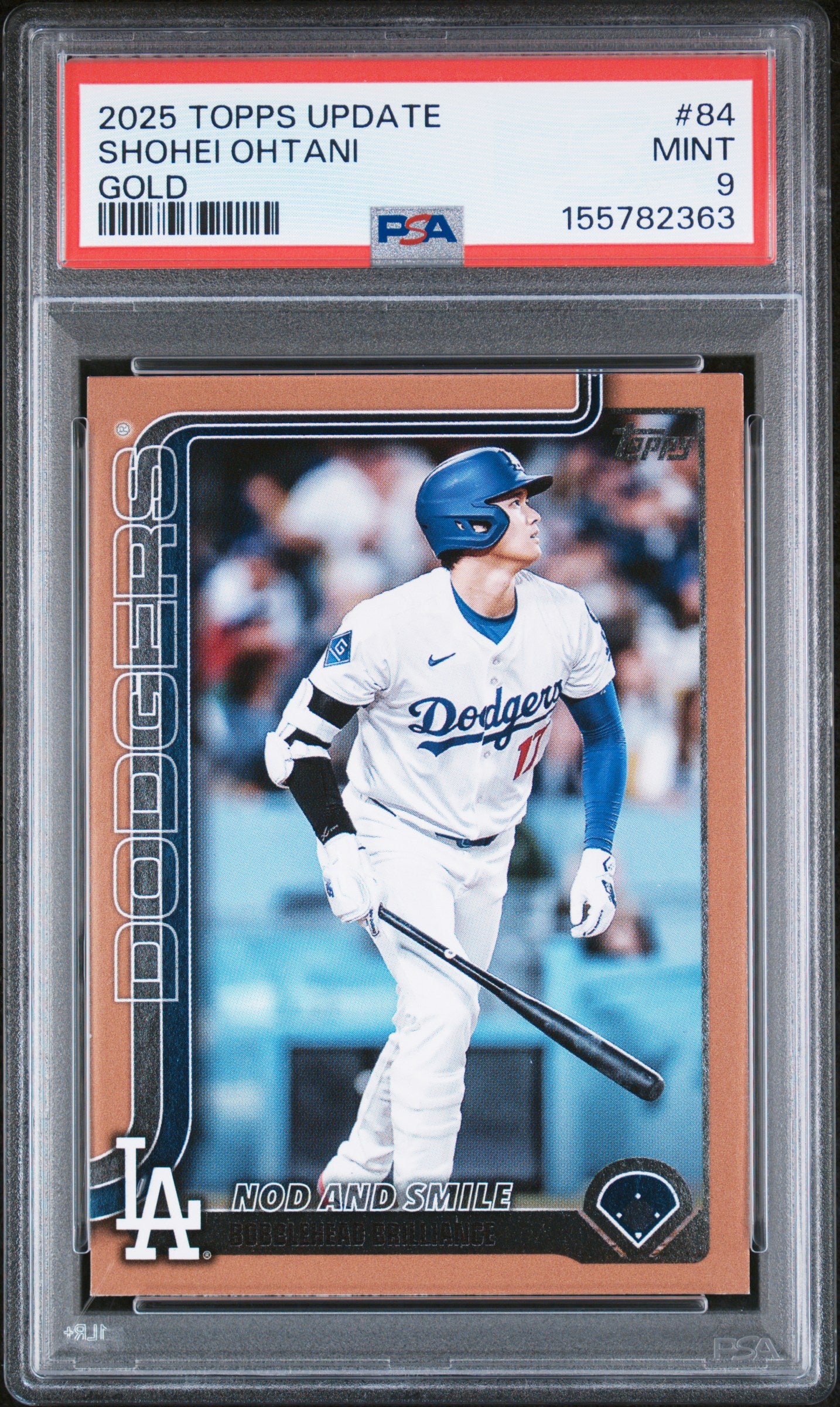 2025 Topps Update Gold /2025 #84 Shohei Ohtani PSA 9