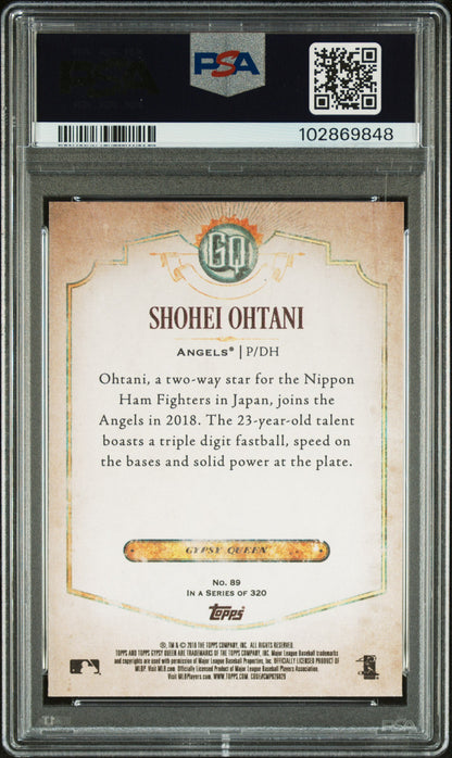 2018 Topps Gypsy Queen #89 Shohei Ohtani PSA 8