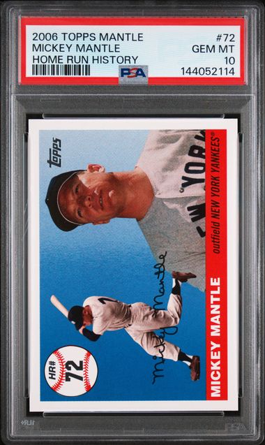 2006 Topps Mantle Home Run History #72 Mickey Mantle PSA 10 - Front