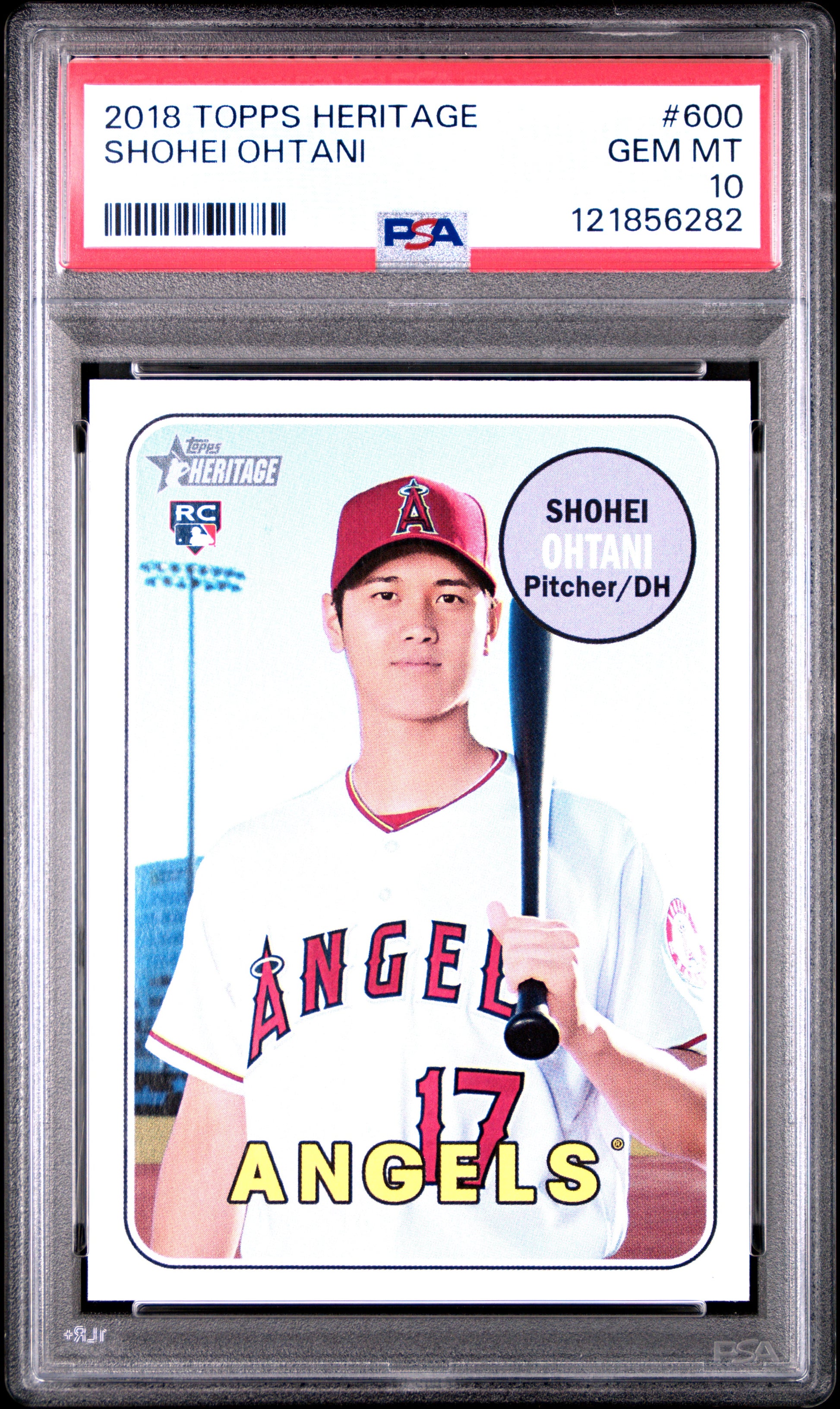 2018 Topps Heritage #600 Shohei Ohtani PSA 10