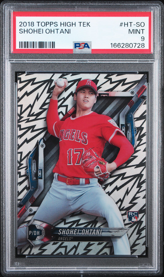 2018 Topps High Tek #HT-SO Shohei Ohtani PSA 9