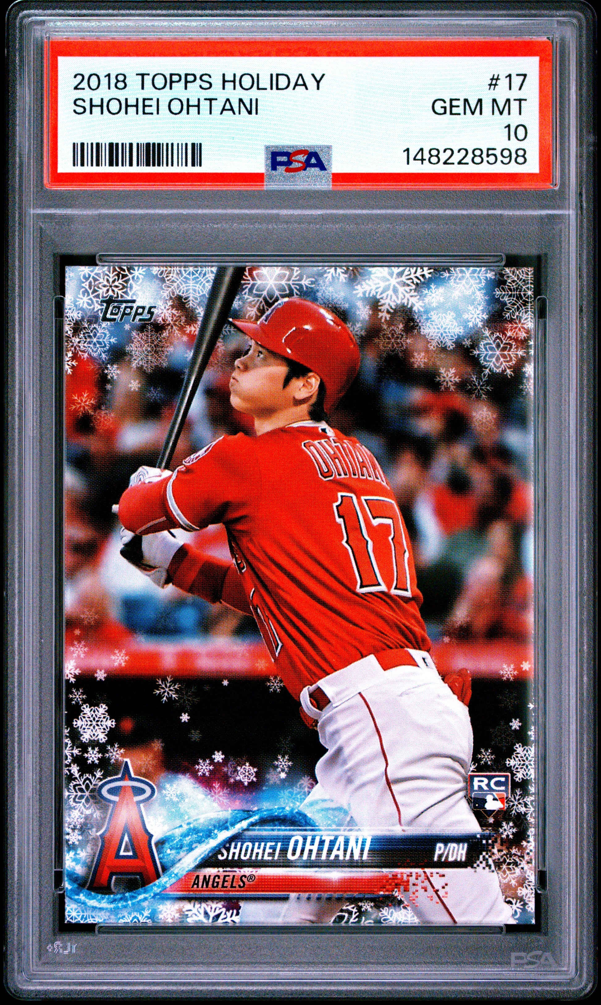 2018 Topps Holiday #17 Shohei Ohtani PSA 10