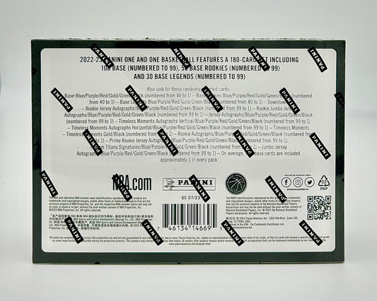 2022-23 Panini One and One Basketball Hobby Box