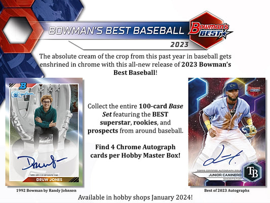 2023 Bowman's Best Baseball Hobby Sealed Case (8 boxes)