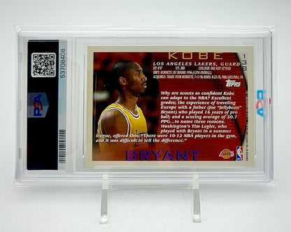 1996 Topps: #138 Kobe Bryant (PSA 10) #53708406