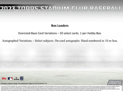 2023 Topps Stadium Club Baseball Hobby Compact Breaker Box